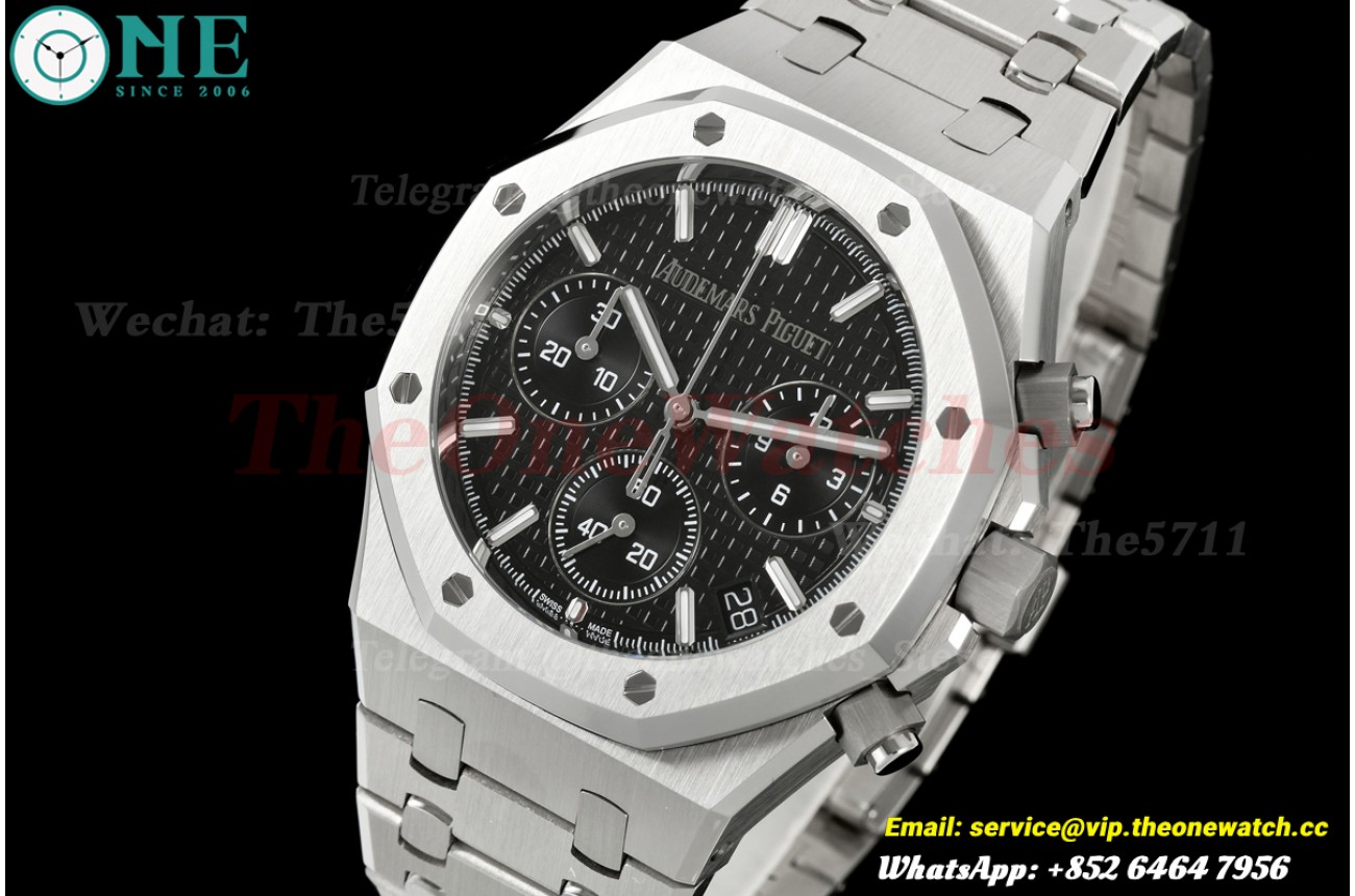 Royal Oak Chrono 26240ST 41mm SS/SS Black Dial OCTA SH4401 (Free Sprung)