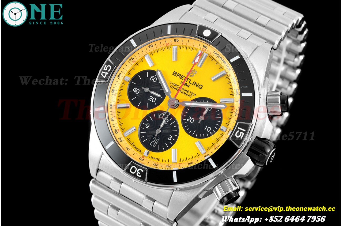 Super Chronomat B01 44MM SS/SS Yellow/Stk TF A7750