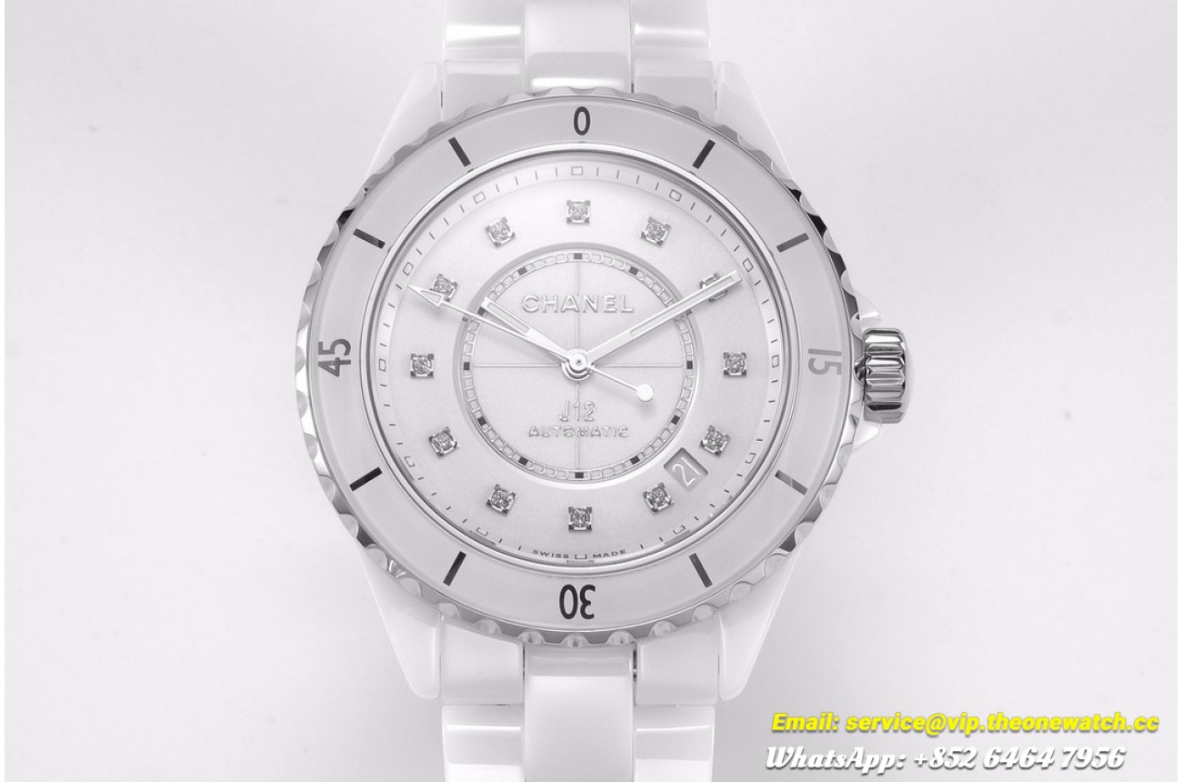 J12 38MM Cer/Cer White/Dia BVF A12.1