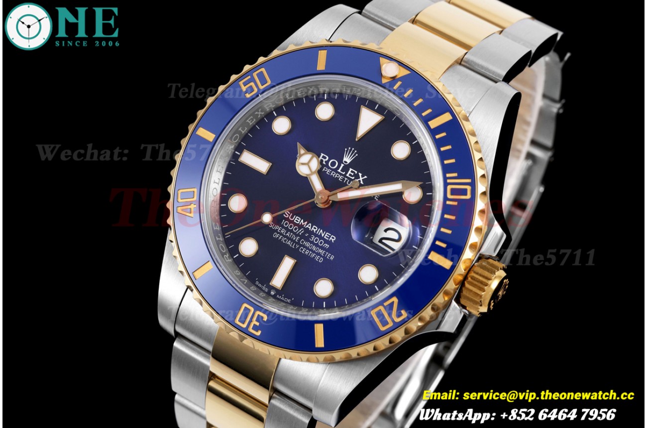 Submariner 126613LB 41mm YG/SS Blue Dial ARF DD3235 (Tungsten Approx.174g)