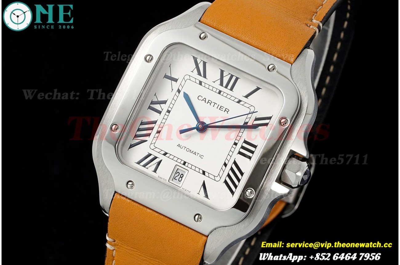 Santos De Cartier 40mm Yellow SS/LE White Dial AF MY9015