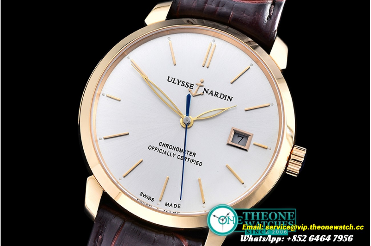 Ulysse Nardin - Le Locle 40mm RG/LE White Rose Asia 2892