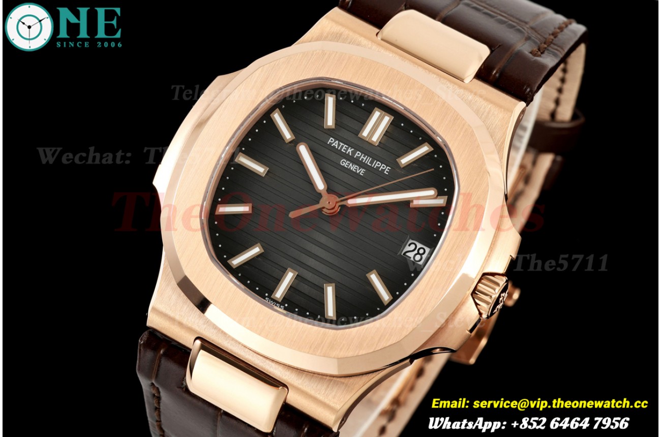 Nautilus 5711 40mm RG/LE Grey Dial DDF DD330(Weighted Approx.101g)(SW Dial)