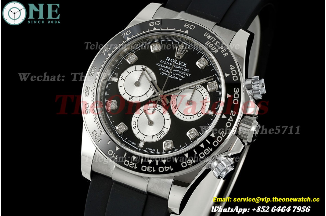 Daytona 126519 40mm Wrapped SS/RU Black/Dia ERF JH4131 (Weighted Approx.160g) (Free Sprung)