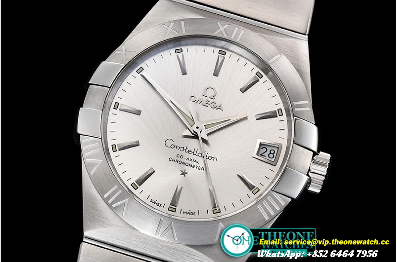 Omega - Constellation Co-Axial 38mm SS/SS Silv VSF Asia 8500