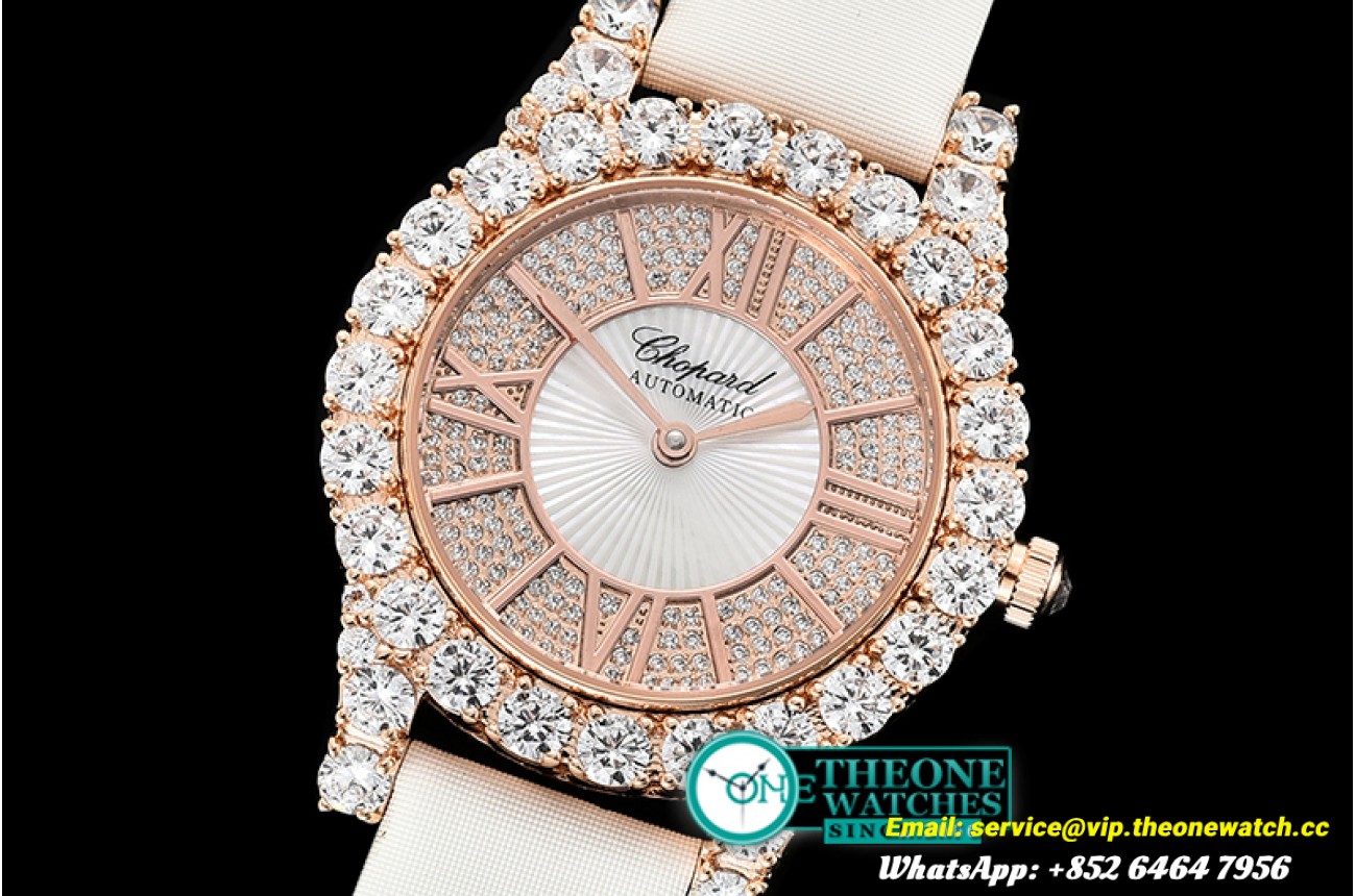 Chopard - L'Heure Du Diamant Round RG/LE (White) Rose Gold MY9015