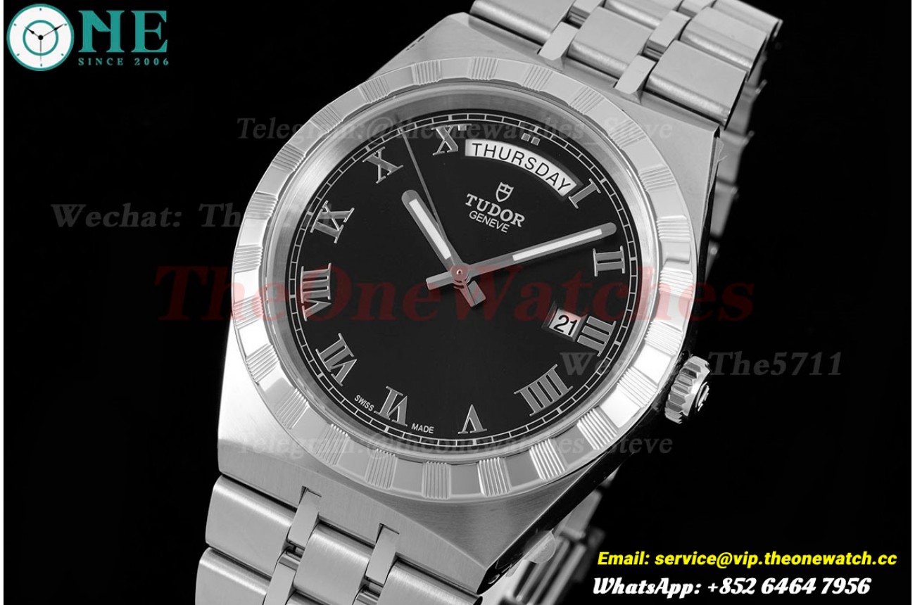 Royal Day-Date 41mm SS/SS Black/Rmn V7F A2836