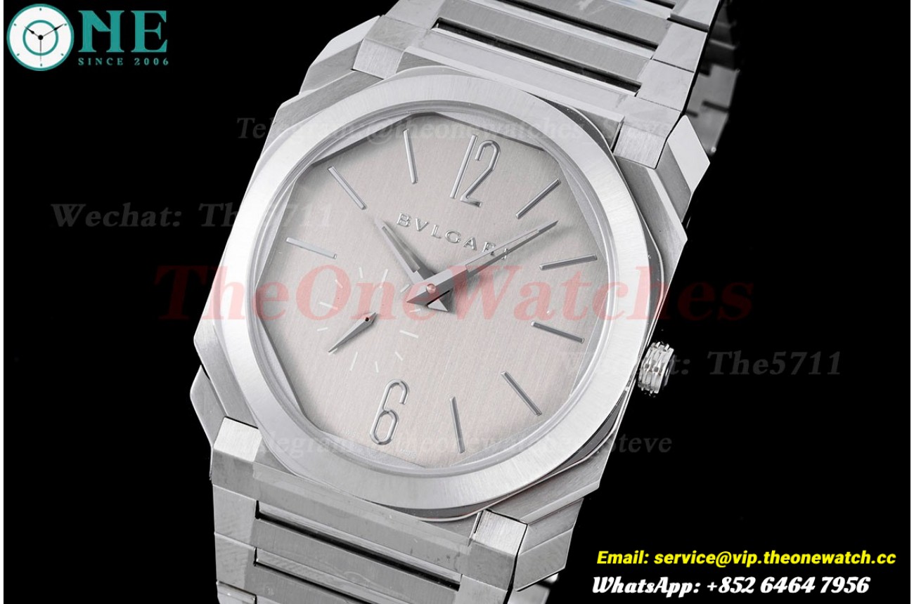 OCTO Finissimo 40mm SS/SS Grey dial BVF A138