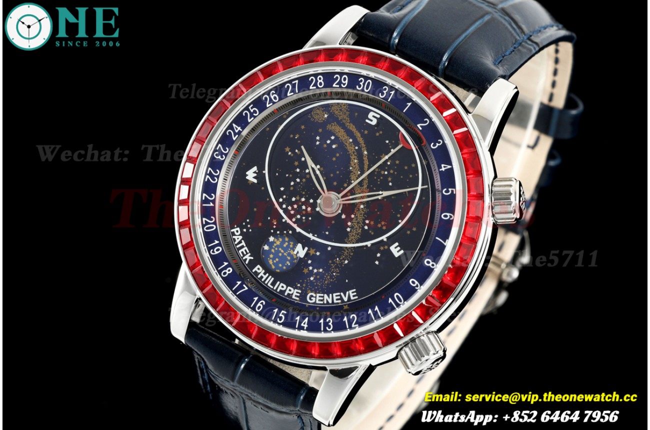 Celestial Sky Moon 6104G 42mm SS/LE Blue Dial 3KF A240