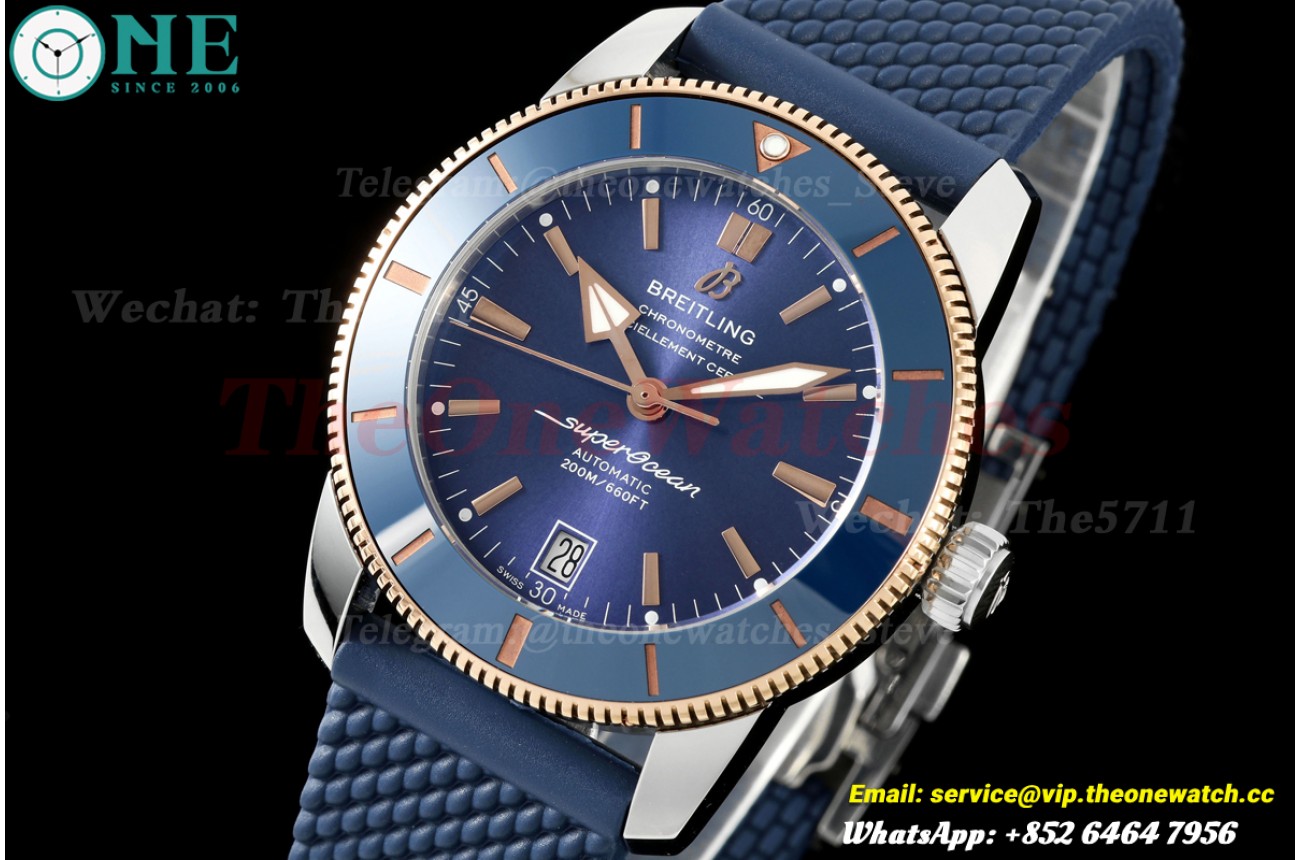 Superocean Heritage B20 42mm SS/RU Blue Dial BLF A2824