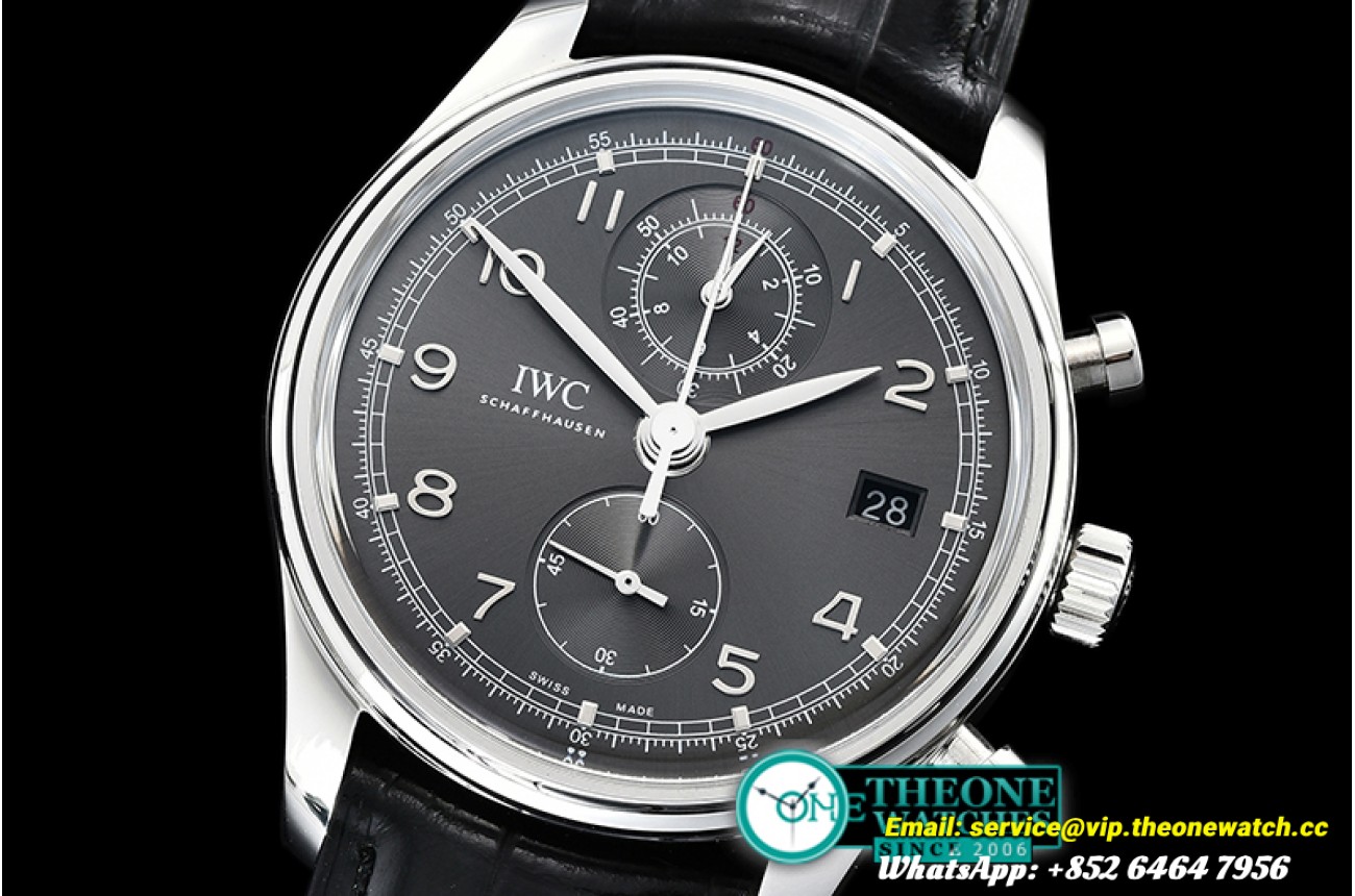 IWC - Portugieser Chronograph Classic SS/LE Grey YLF A7750