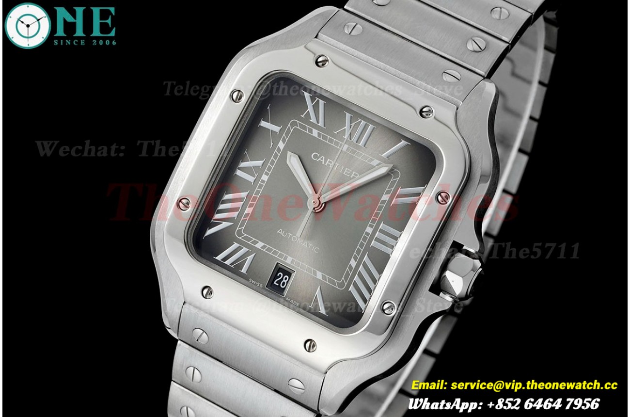 Santos De Cartier 40mm SS/SS Grey Dial AF MY9015