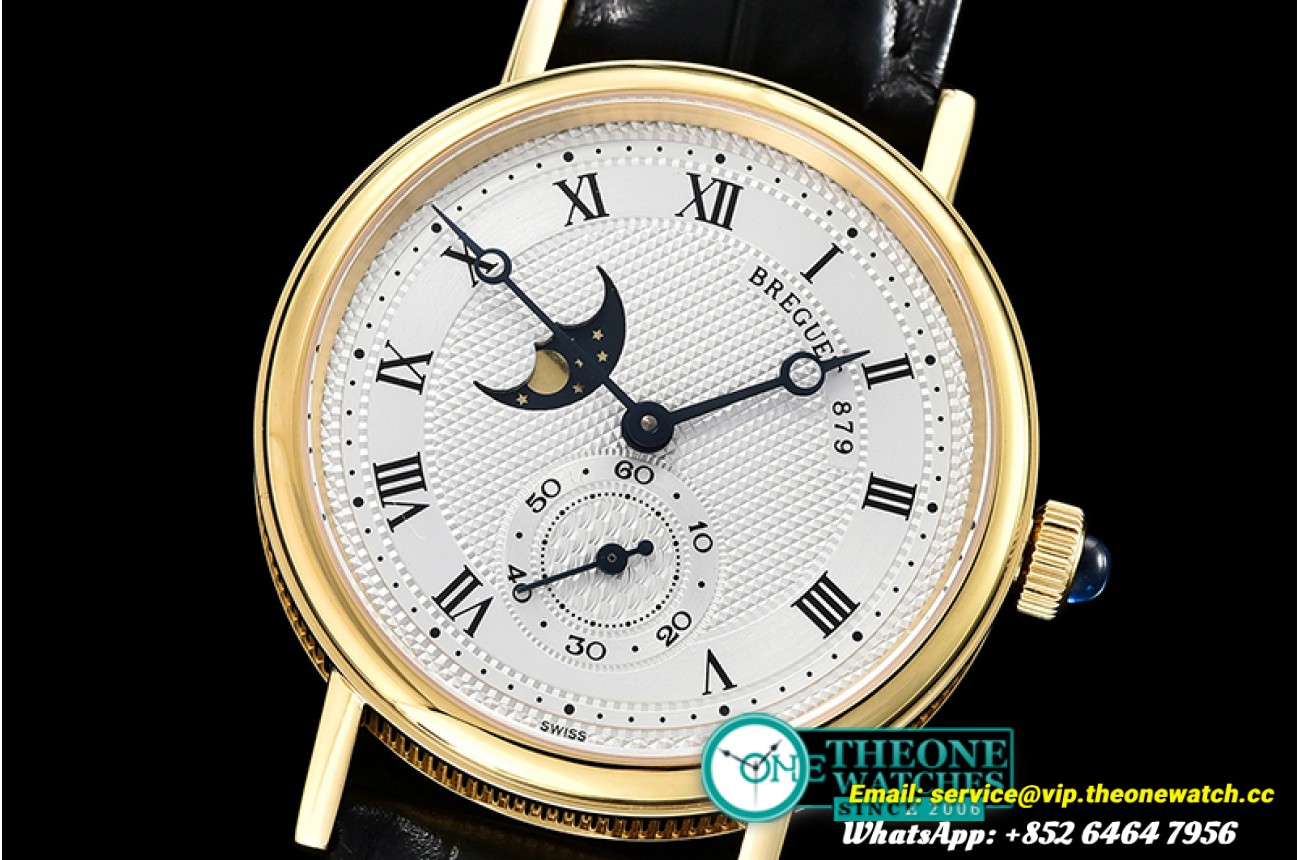 Breguet - Classique MoonPhase Ref.3300 YG/LE White MY9015 Mod