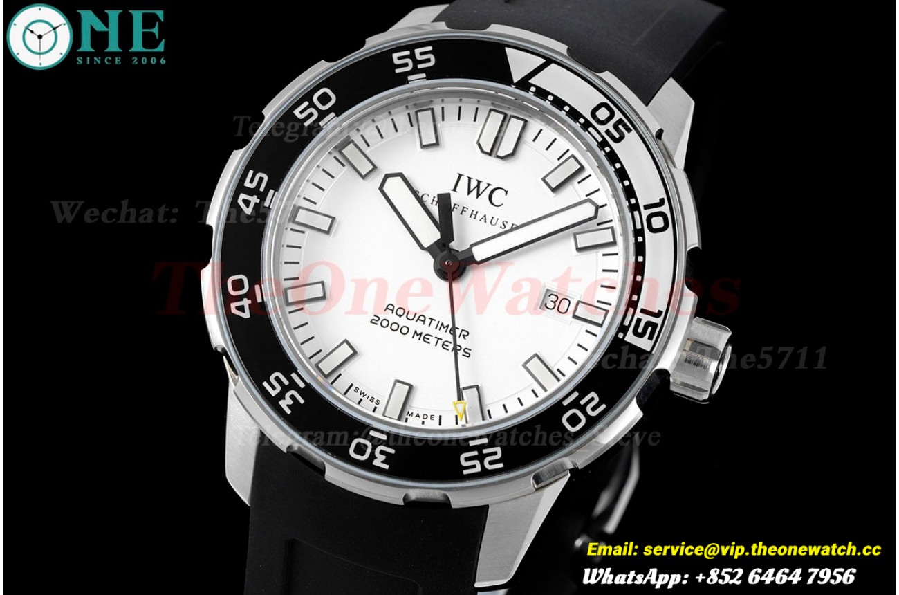 Aquatimer 44mm Blk/Wht bezel White/Stk SS/RU RSF A2892
