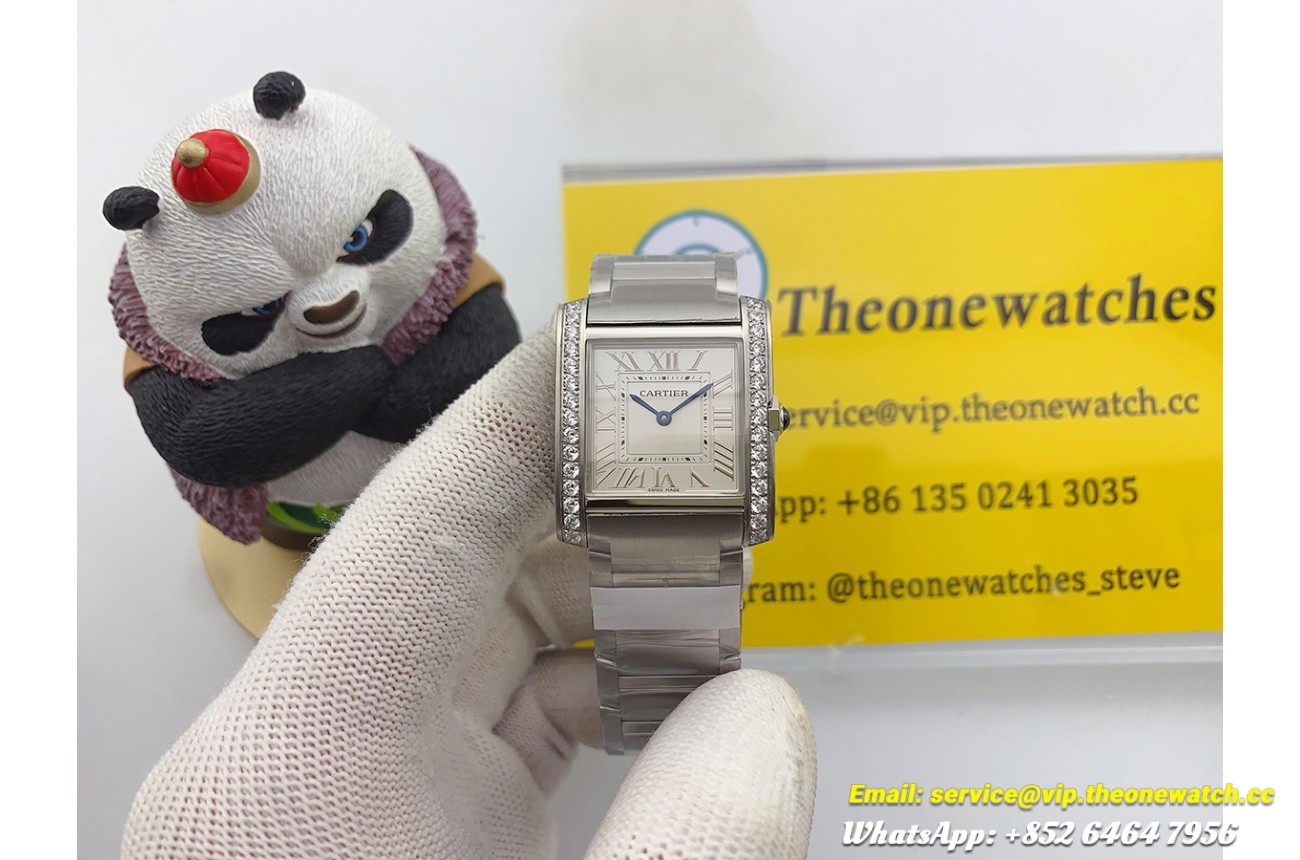 Tank Française 27mm Dia SS/SS Silver Dial 8848F Quartz