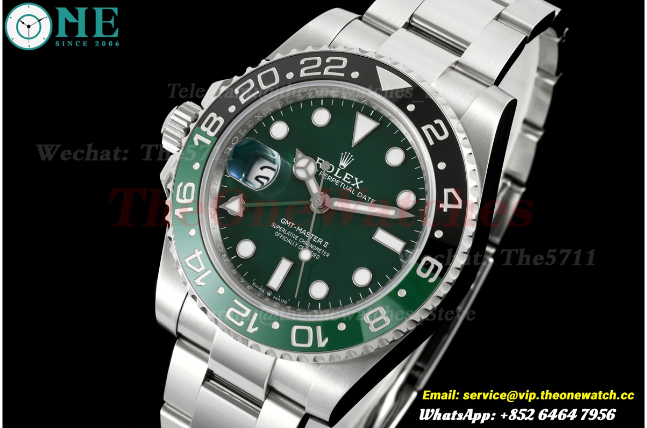GMT Master II 126729 Oys 40mm SS/SS Green Dial SCF SH3285 Super Clone