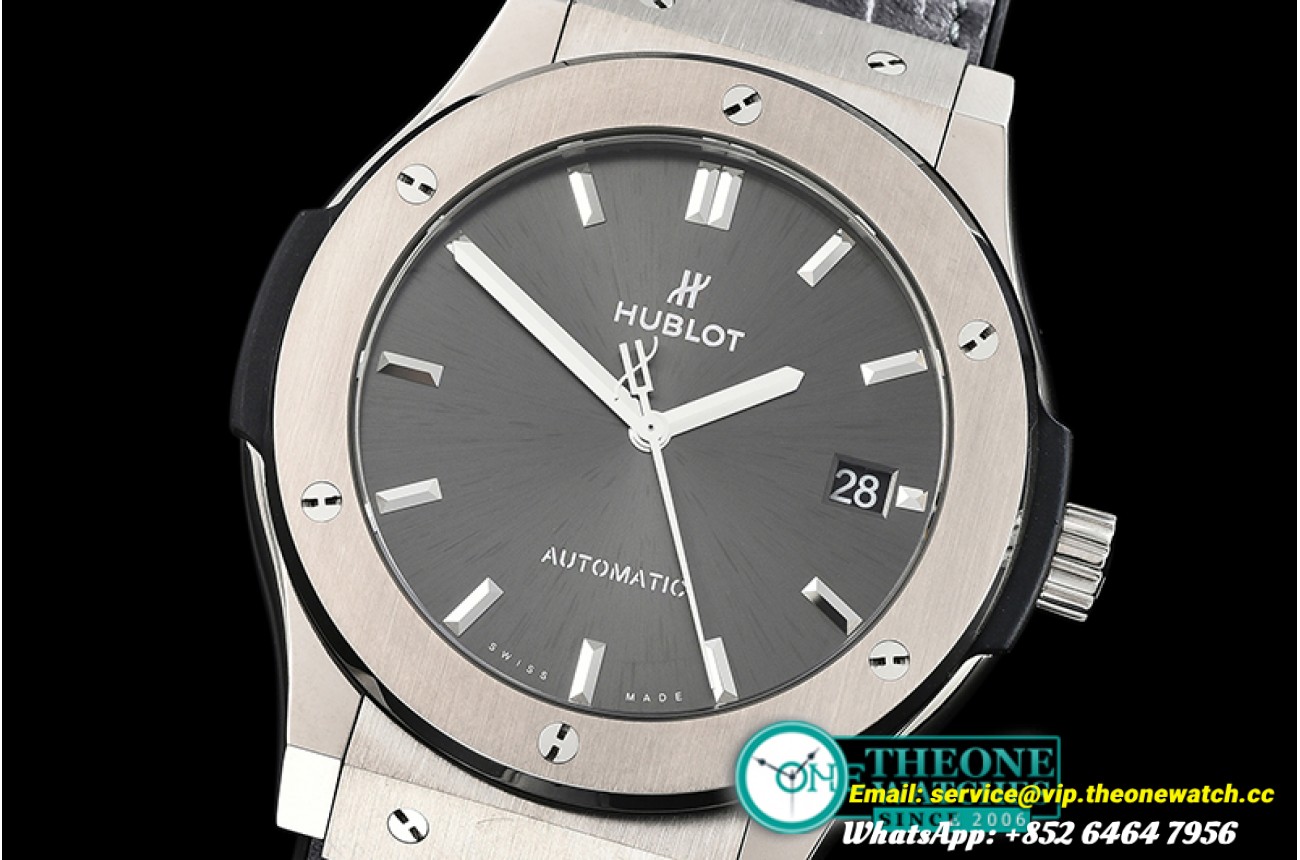 Hublot - Classic Fusion Bang 45mm TI/LE/RU Grey WWF A2892 Mod
