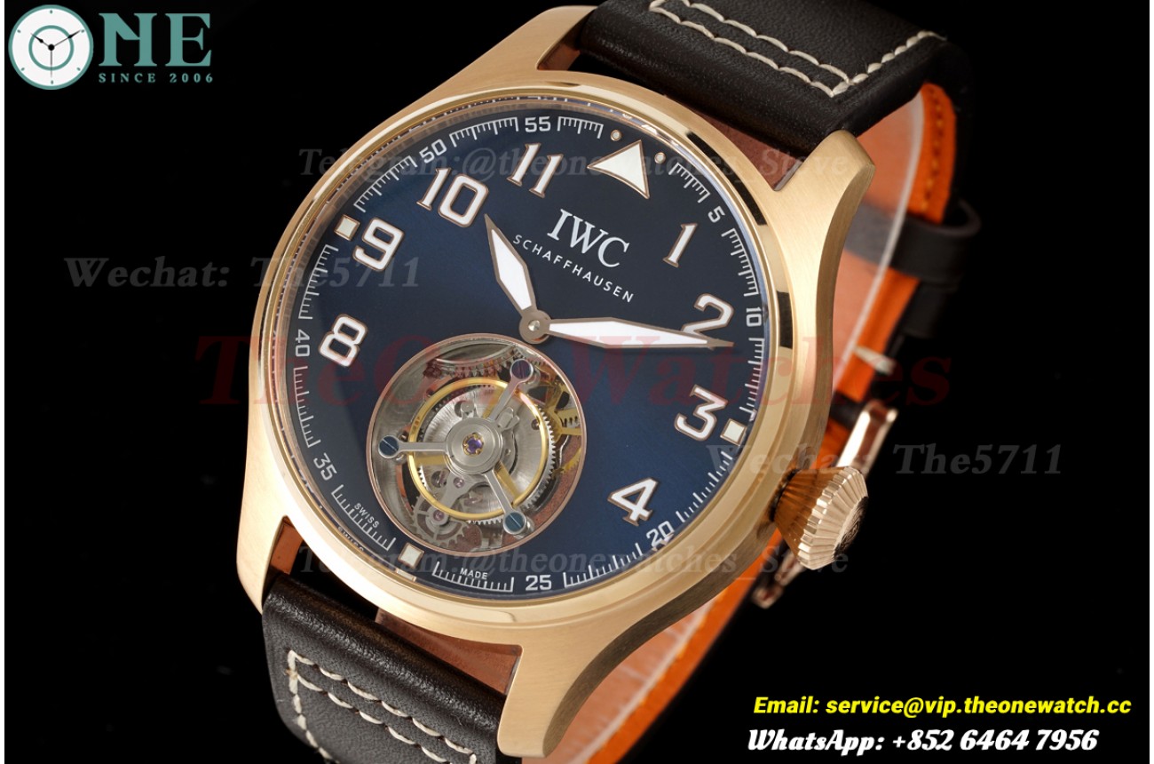 Big Pilot 43mm RG/LE Blue Dial RMSF Tourb