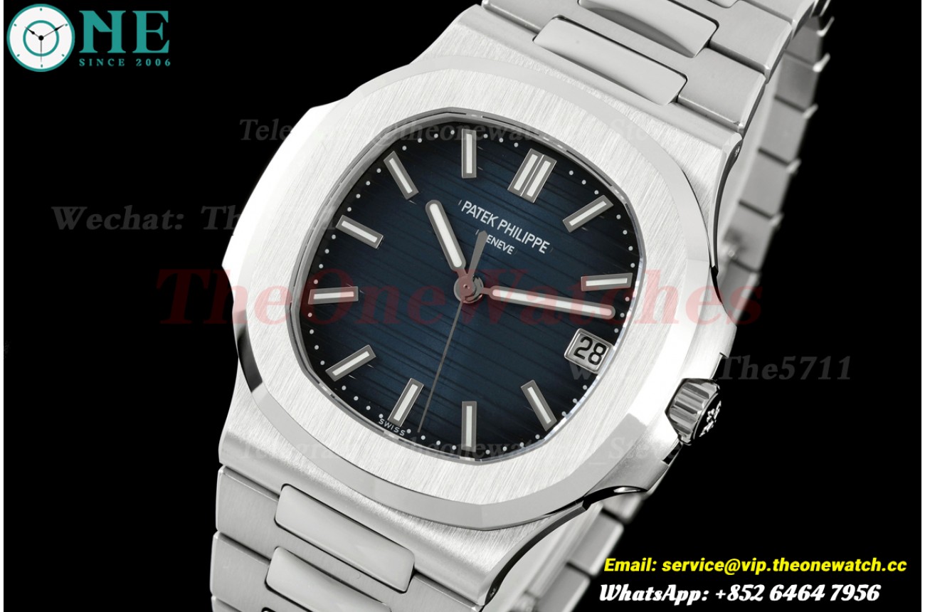 Nautilus 5811 40mm SS/SS Blue/Stk DDF DD324 Super Clone (Gain Weight) (SW Dial)
