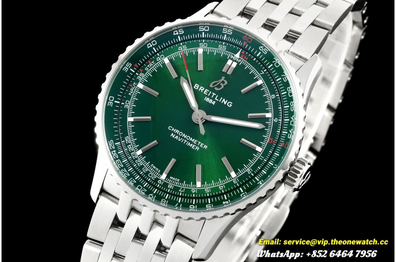 Navitimer 1 2024 41mm Date SS/SS Green Dial TF A2824