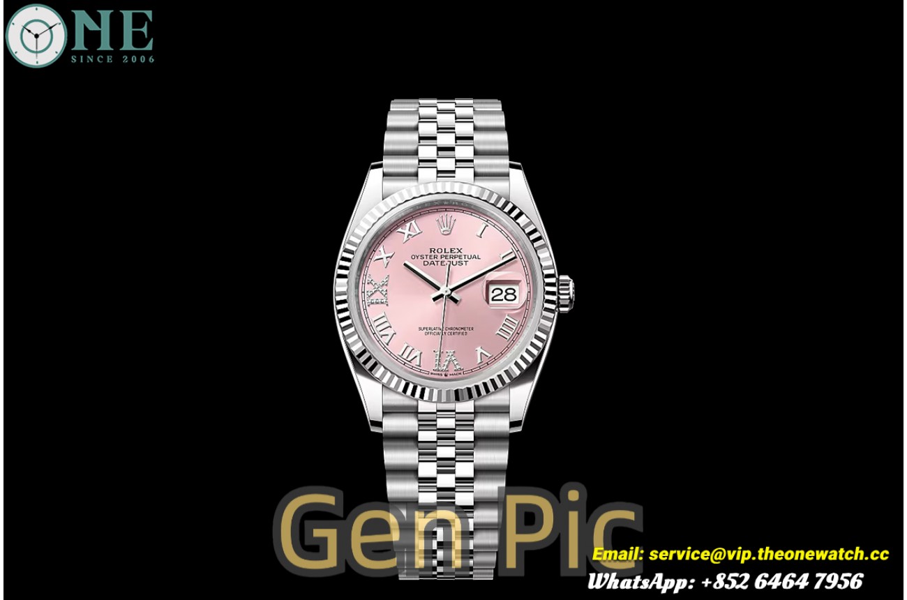 Datejust 126234 36mm Jub SS/SS Pink/Rmn VSF V2 DD3235