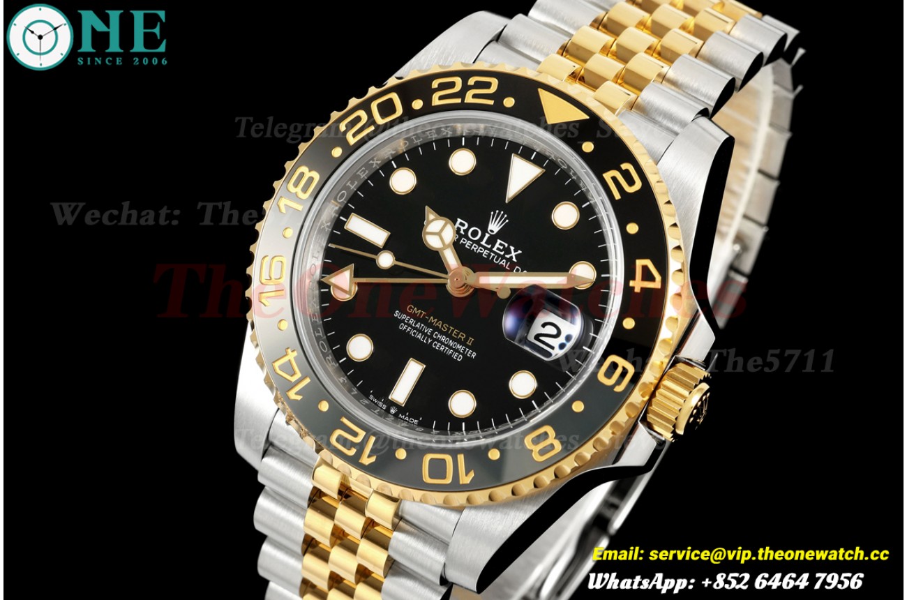 GMT Master II 126713 Jub 40mm SS/YG Black Dial SEEKF DD3285