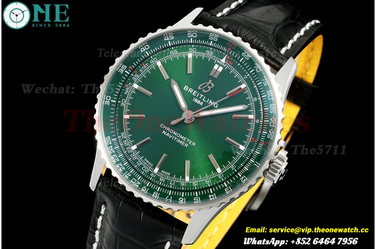 Navitimer 1 2024 41mm Date SS/LE Green Dial TF A2824
