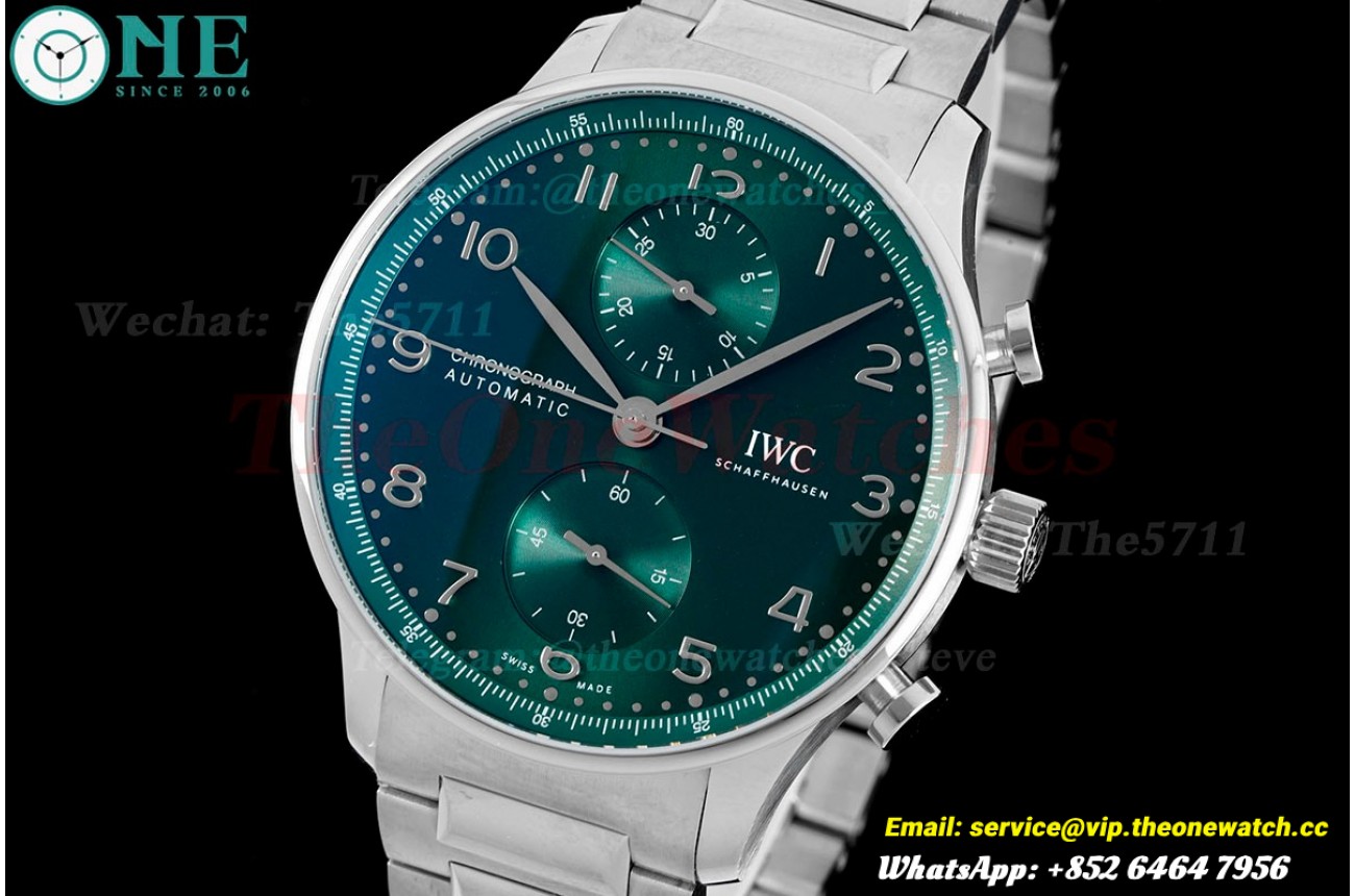 Portuguese Chrono 41mm SS/SS Green Dial V6SF A69355
