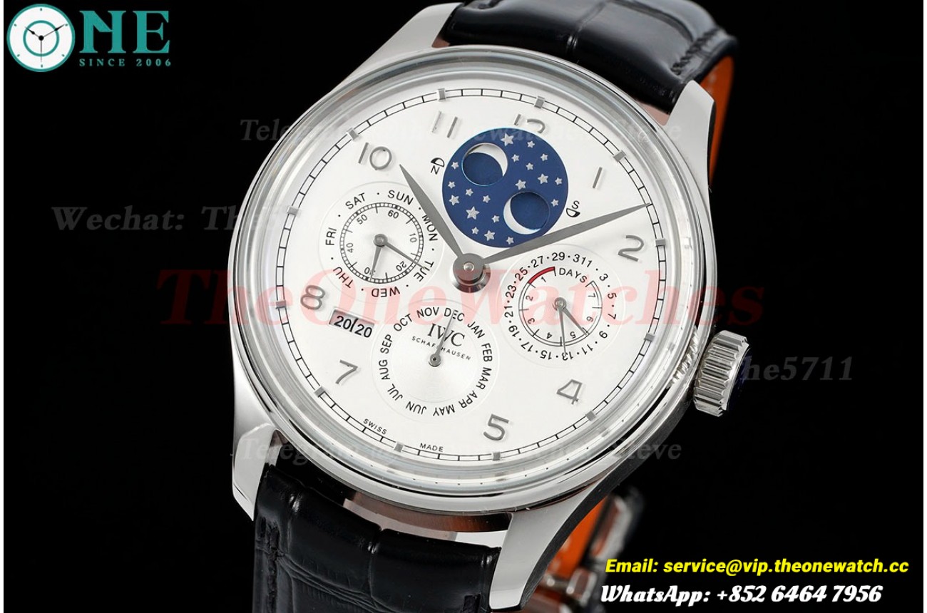 Portugieser Perpetual Calendar 5034 SS/LE White/Num V9F A52610