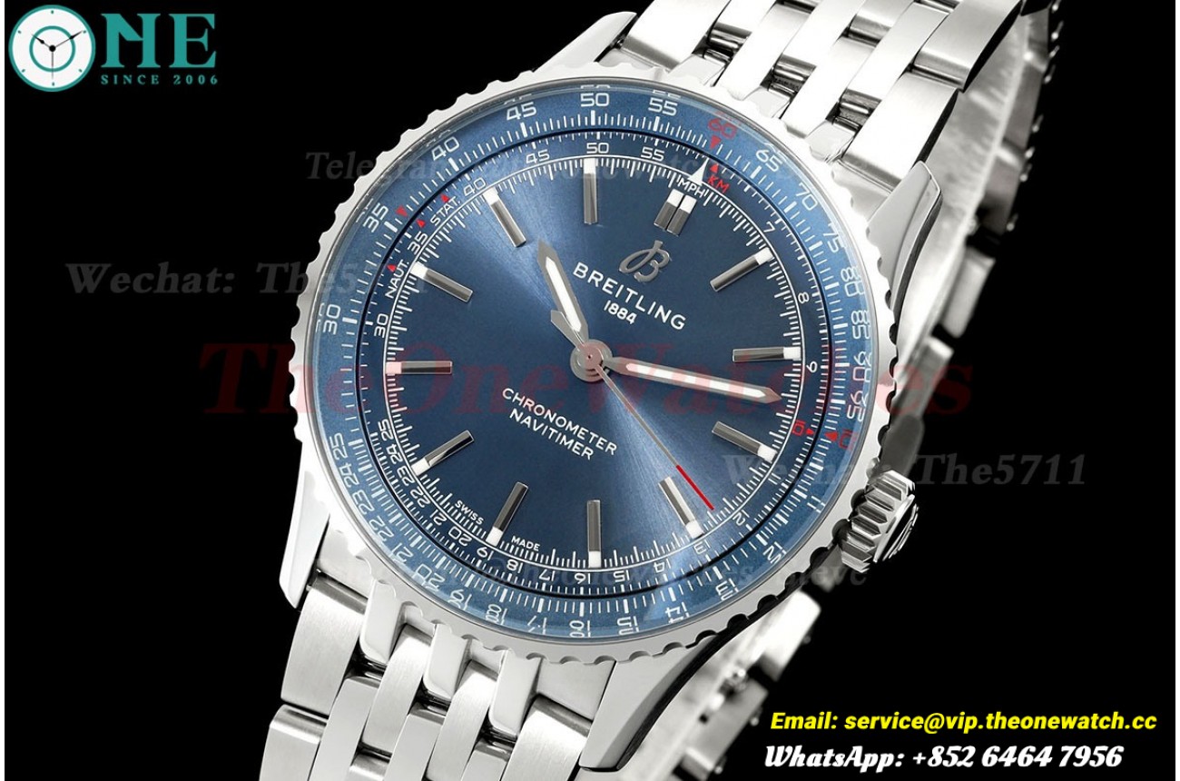 Navitimer 1 2024 41mm Date SS/SS Blue Dial TF A2824