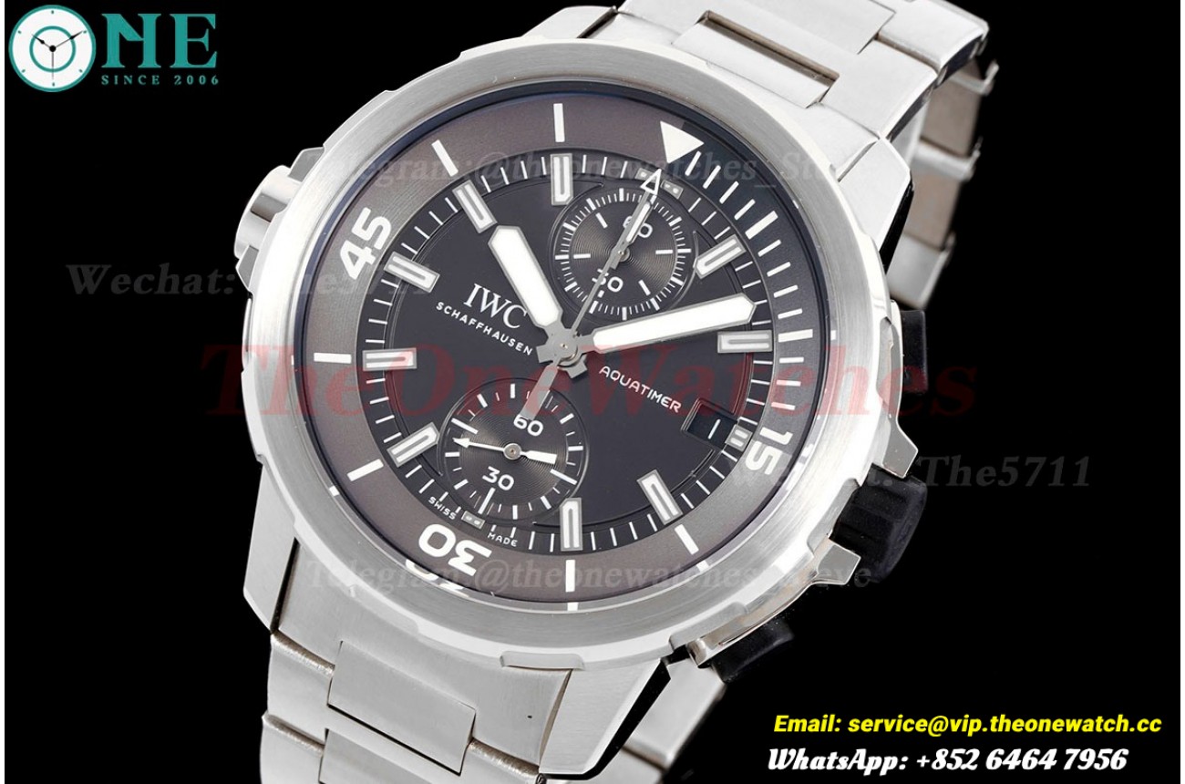 Aquatimer Chronograph Sharks 45mm SS/SS Grey Dial V6SF A7750