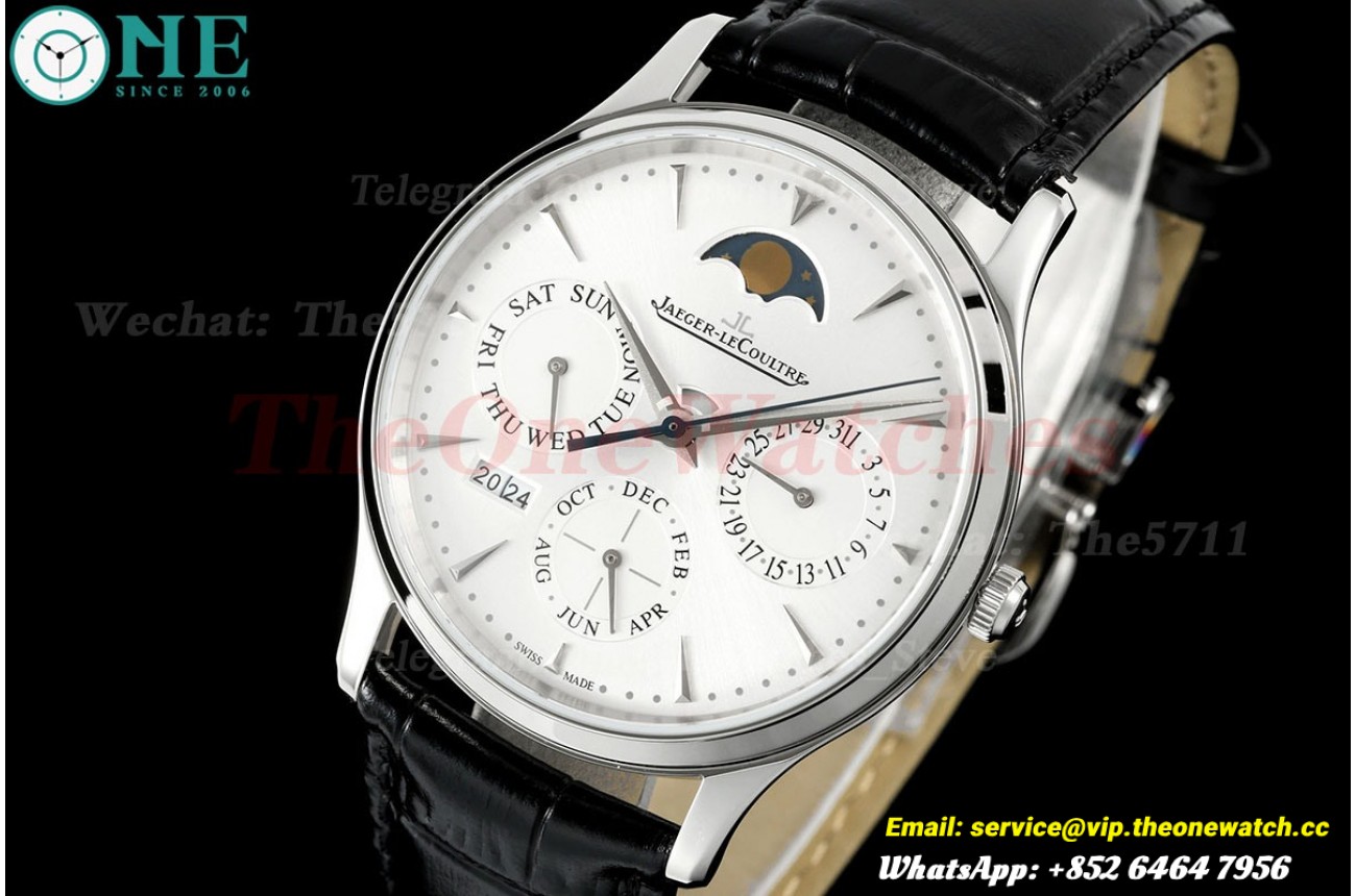 Master Ultra Thin Perpetual Calendar 39mm SS/LE White Dial VRF A868
