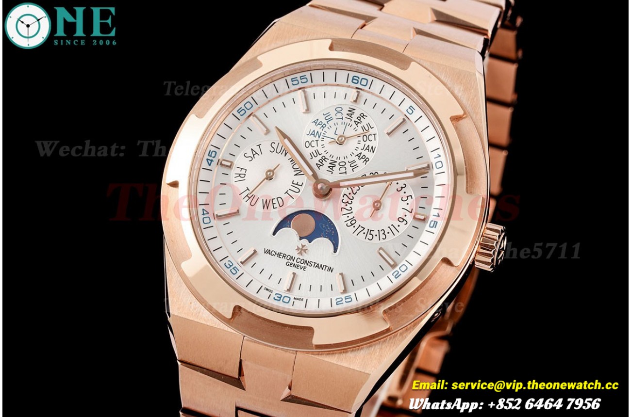 Overseas Perpetual Calendar 4300V RG/RG Silver/Stk 8F A1120