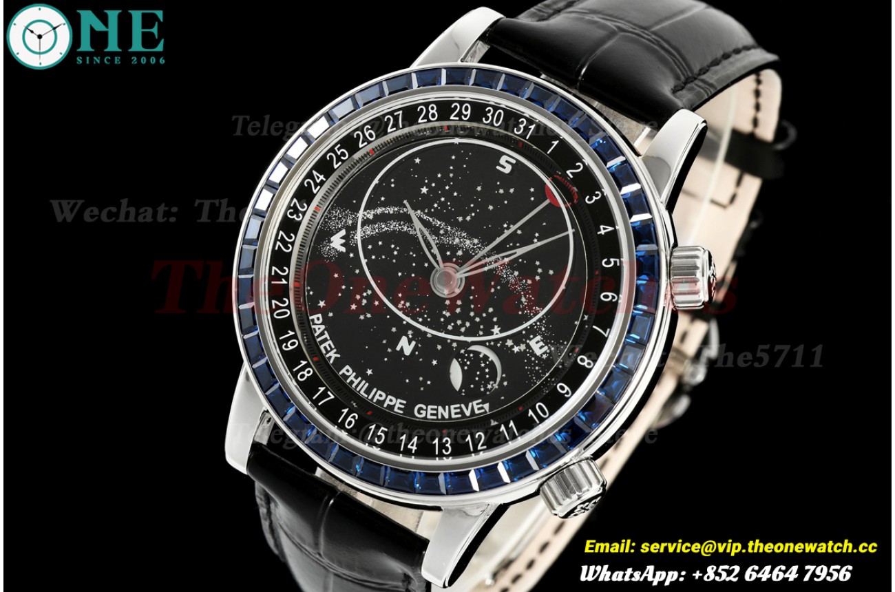Celestial Sky Moon 6104G 42mm SS/LE  Black Dial 3KF A240