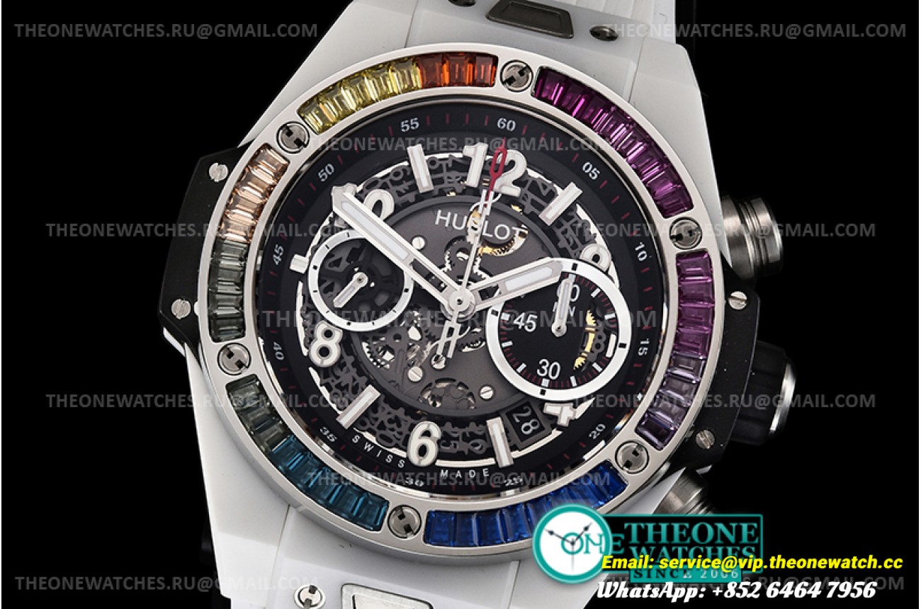 Hublot - Big Bang Unico Sapphire 45mm R Gem CER/RU Blk A7750