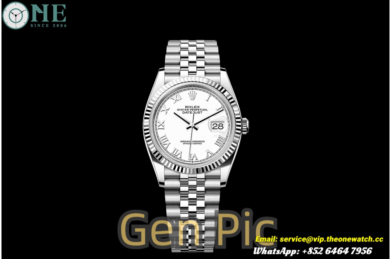 Datejust 126234 36mm Jub SS/SS White/Rmn VSF V2 DD3235
