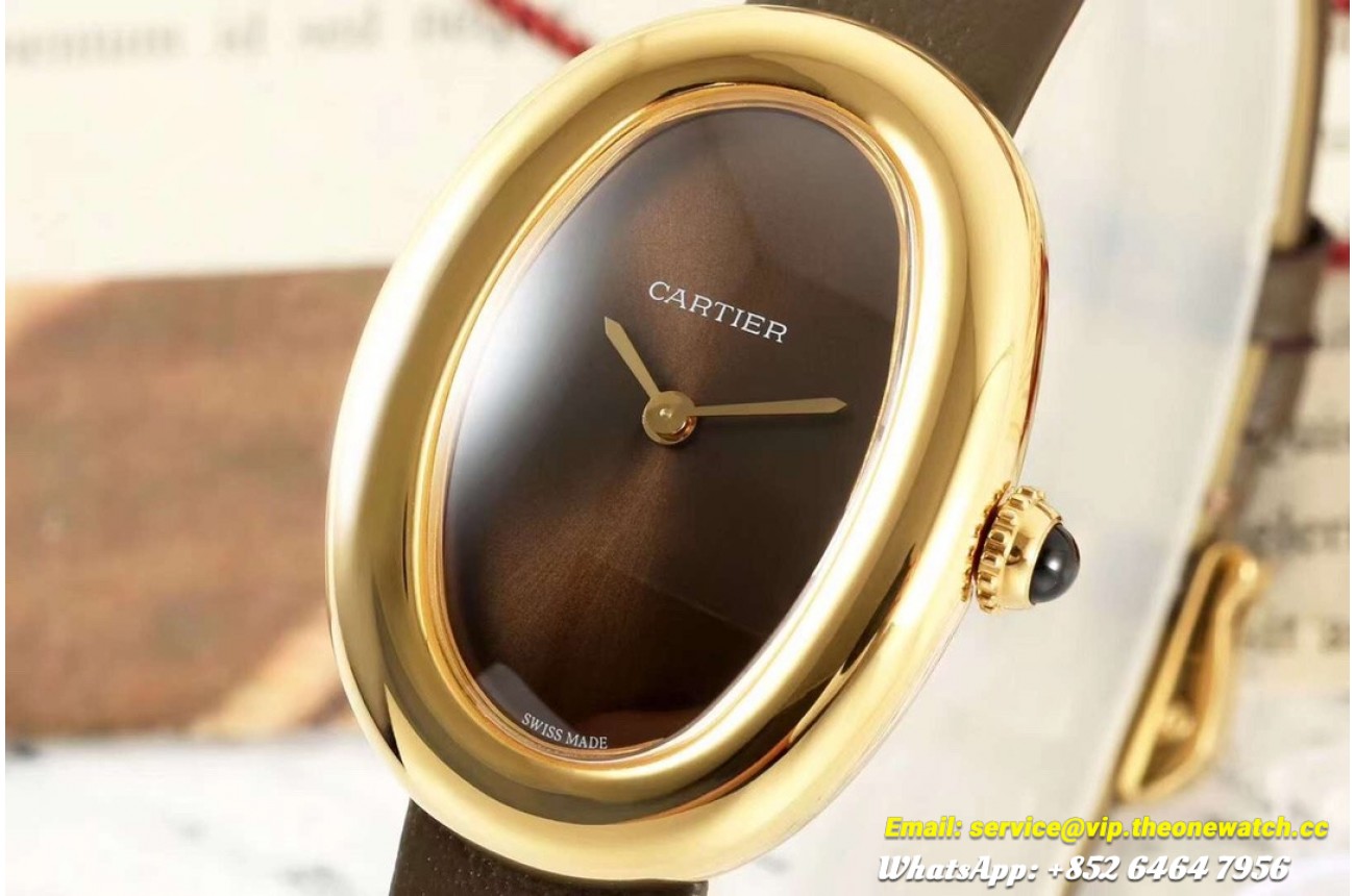 Baignoire Ladies 31mm YG/LE Brown Dial AF Quartz