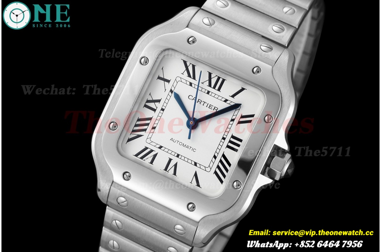 Santos De Cartier 35mm SS/SS White Dial AF MY9015