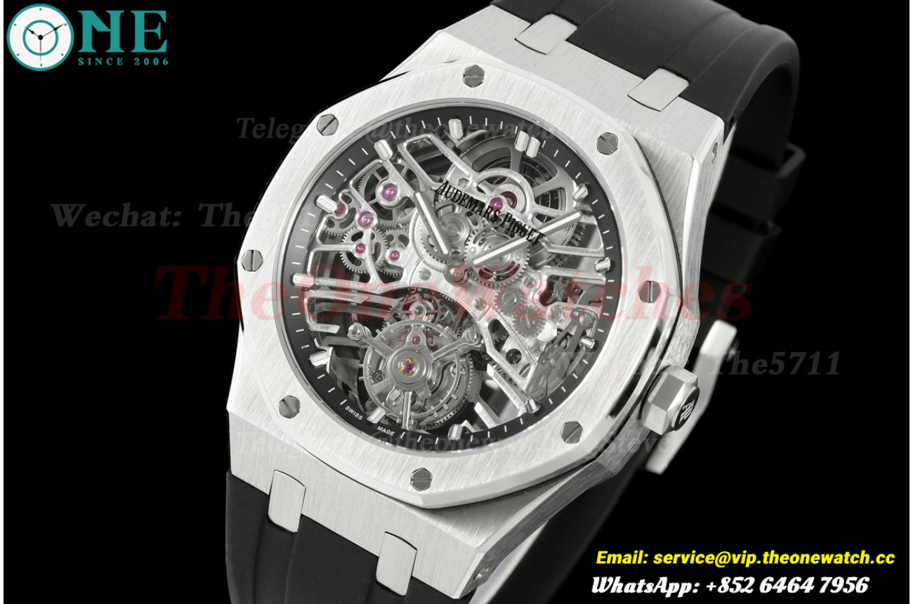 Royal Oak 26735SG 41mm SS/RU Skeleton Dial APPF Tourb