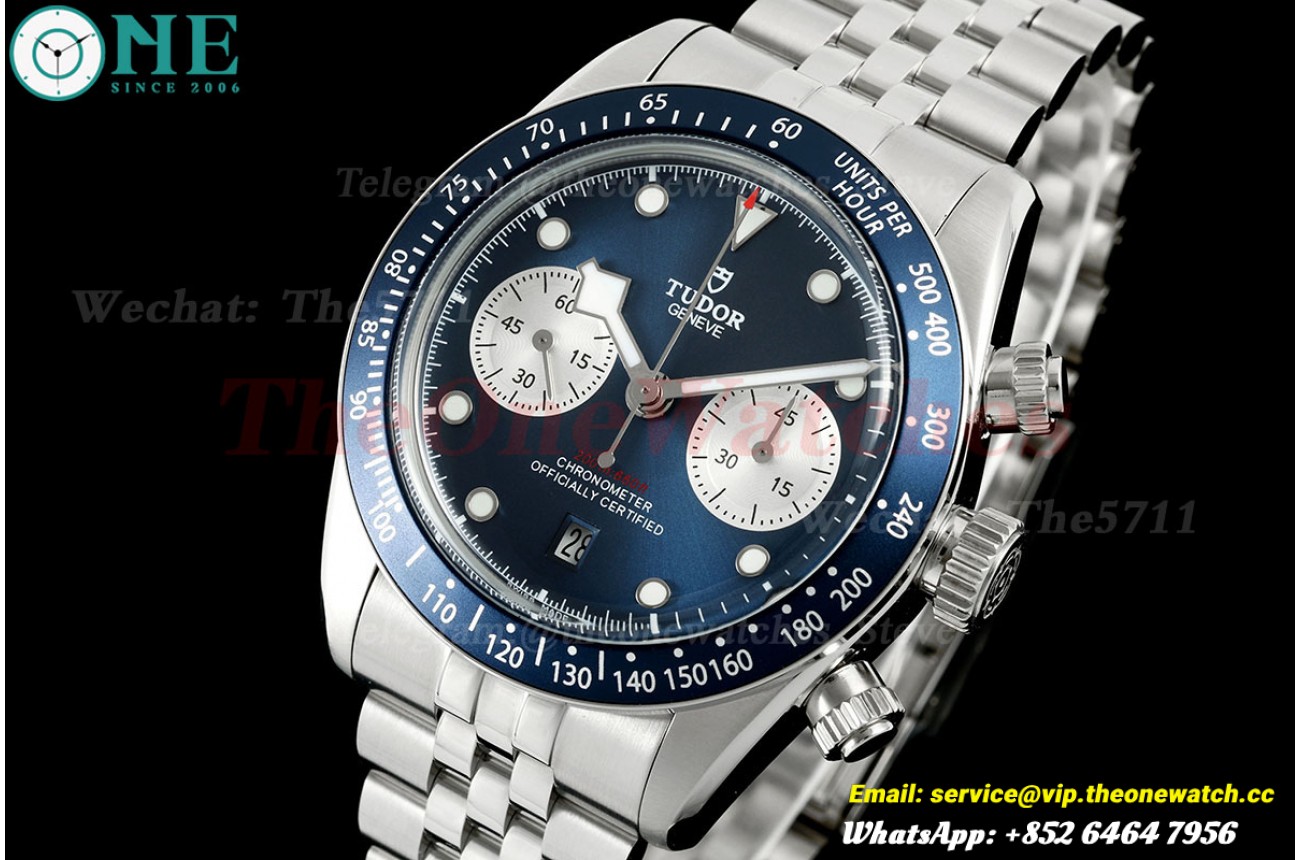 Black Bay Chrono 41mm SS/SS Blue Dial BLSF A7750