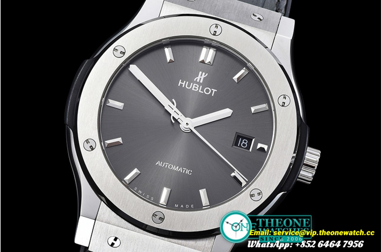 Hublot - Classic Fusion Bang 42mm SS/TI/LE/RU Grey A2892 Mod