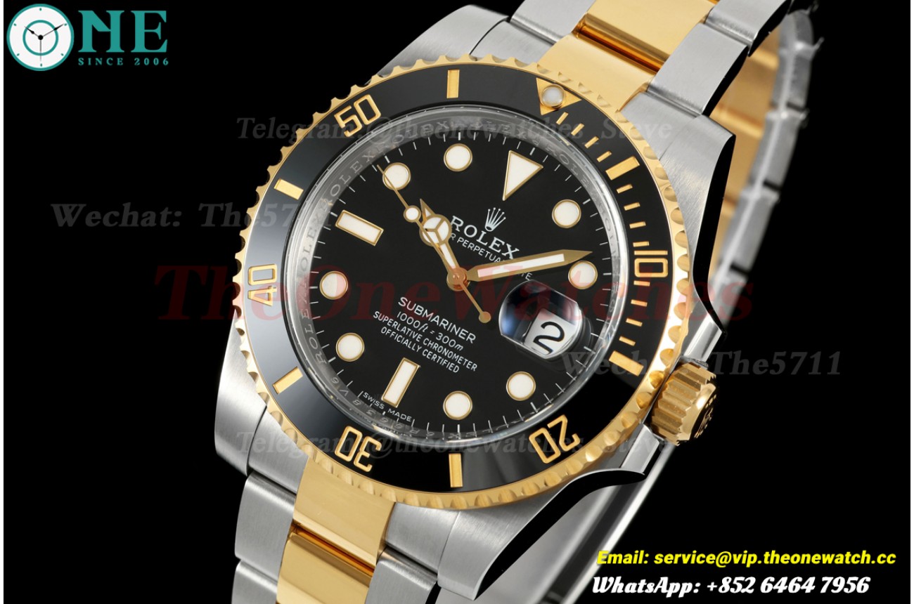 Submariner 116613LN 40mm YG/SS Black Dial VF VS3135