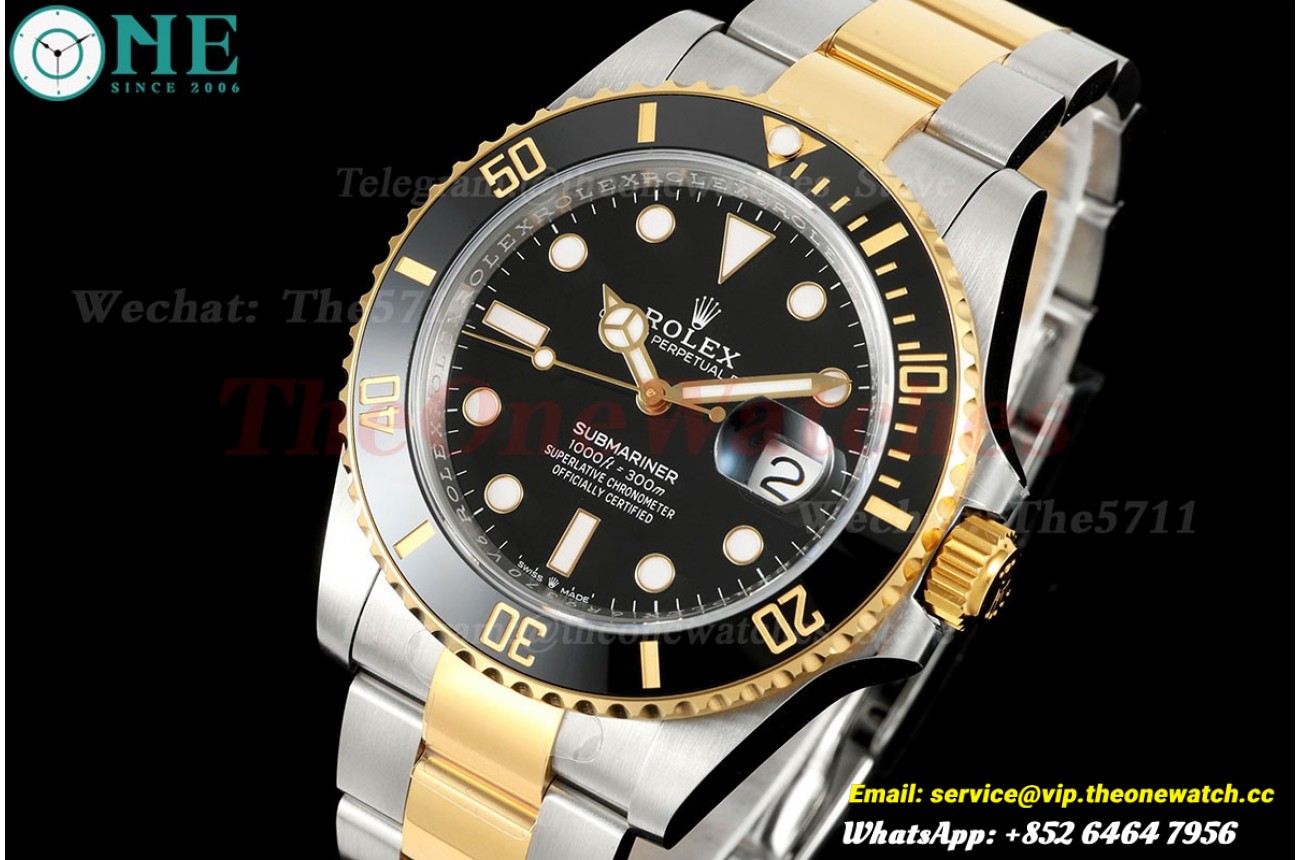 Submariner 126613LN 41mm YG/SS Black Dial ARF VR3235