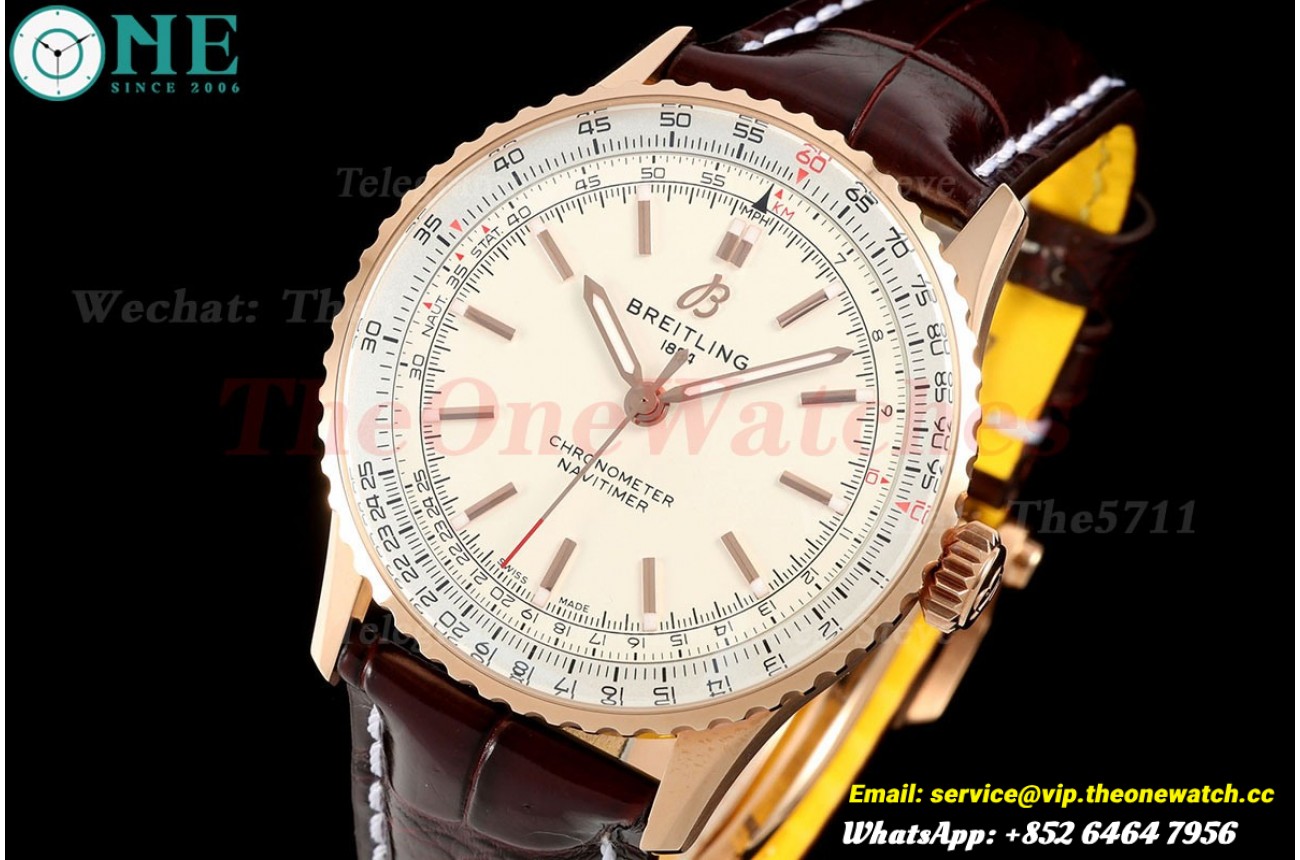 Navitimer 1 2024 41mm Date RG/LE Cream Dial TF A2824