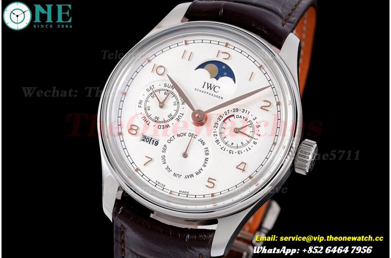 Portugieser Perpetual Calendar 5033 SS/LE White/Num V9F A52610