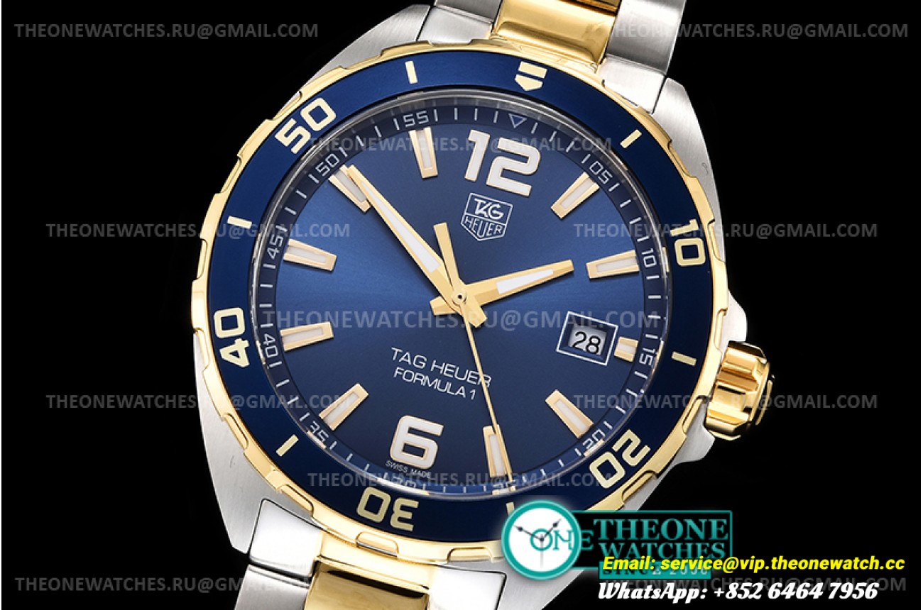 Tag Heuer - Tag Heuer Formula 1 YG/SS Blue XTF Swiss Qtz