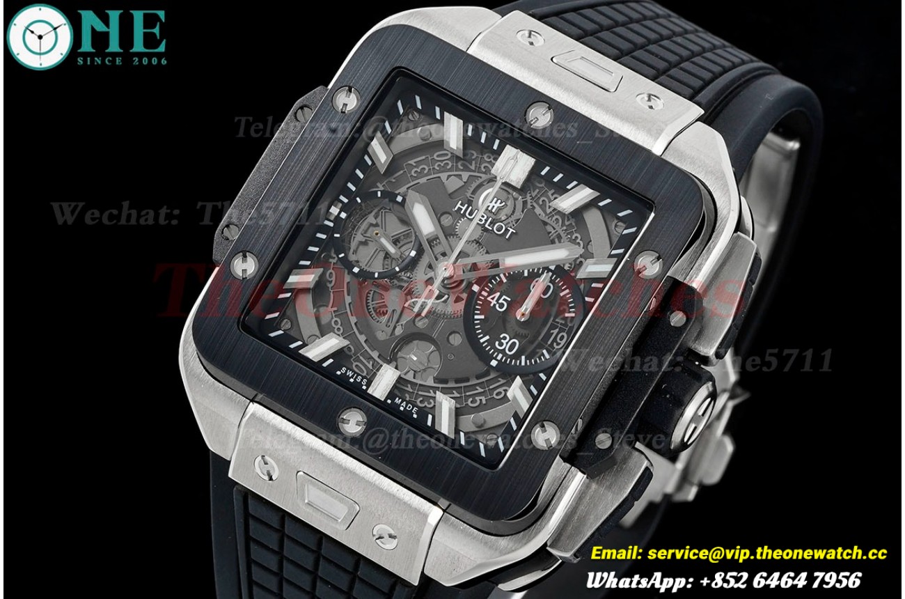 Square Bang Unico 42mm Cer Ti/RU Skeleton Dial BBF HUB1280A