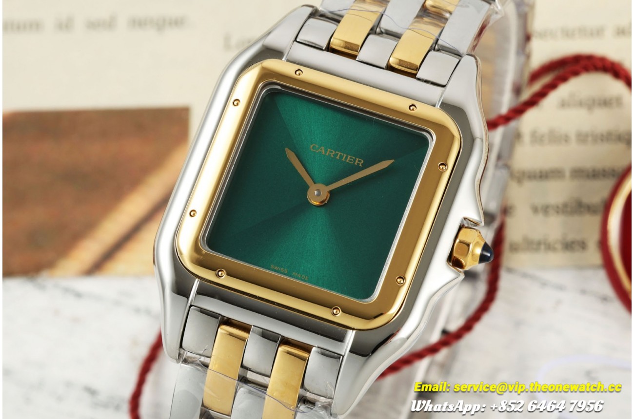 Panthere Secrete De Ladies 27mm SS/YG Green Dial AF Quartz