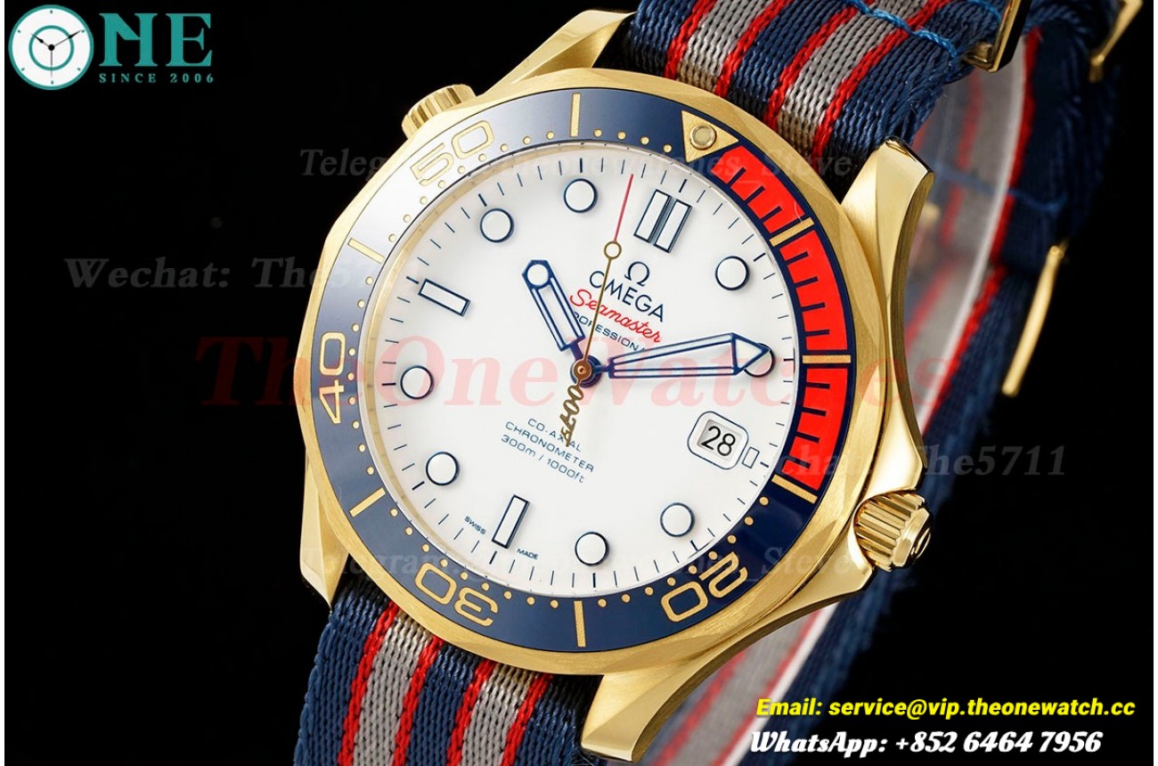 Seamaster Commander 007 YG/NY White Dial OMF A2507