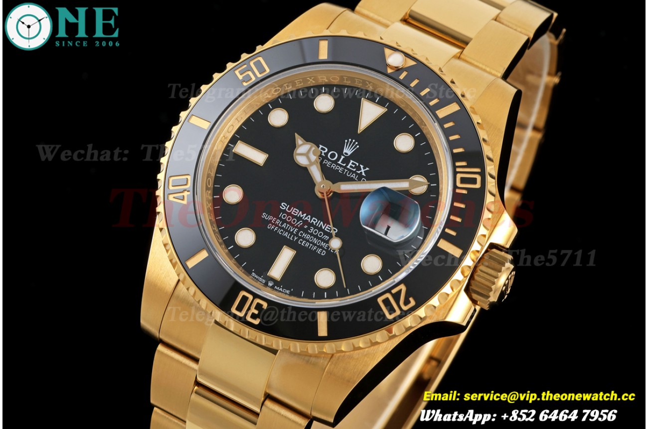 Submariner 126618LN 41mm YG/YG Black Dial RCF VR3235
